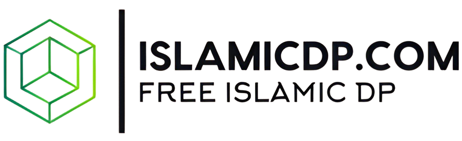 Logo with a geometric green cube design on the left and the text ISLAMICDP.COM FREE ISLAMIC DP in black to the right, highlighting a unique platform for free islamic dp.